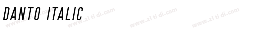 Danto Italic字体转换